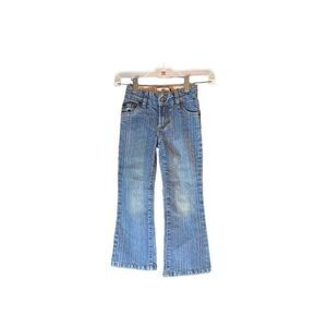 Levi’s girls youth 517 stretch flare colored can you striped jeans size 6 slim ￼
